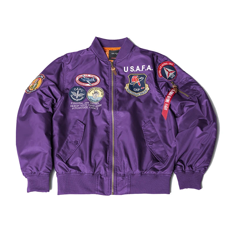 🛫 S.A.F.A “Coastal Air Cadet” MA-1 Bomber Jacket – Midnight Ops Edition 🛫