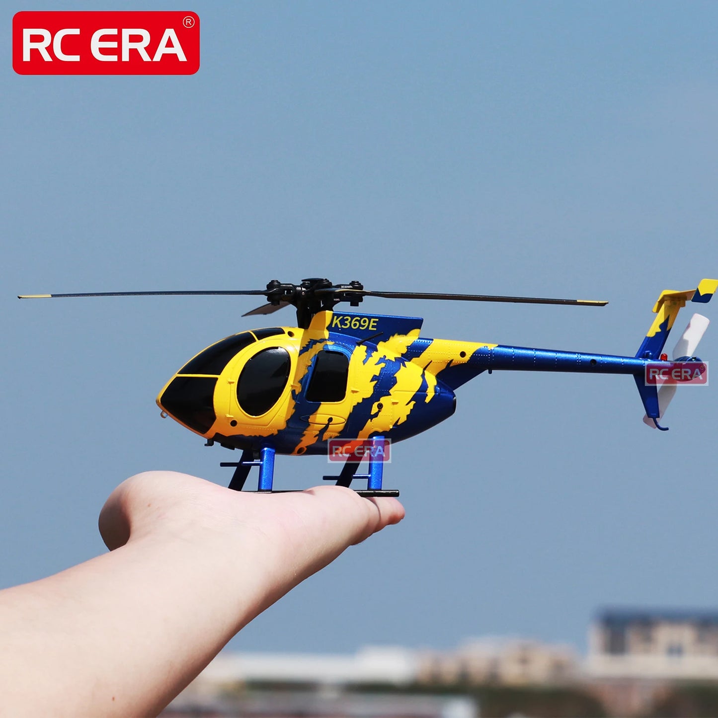 RC ERA C184 Mini MD500 100 Size Gyro Stabilized Helicopter with Optical Flow Sensor 4CH RC Aircraft for Adults