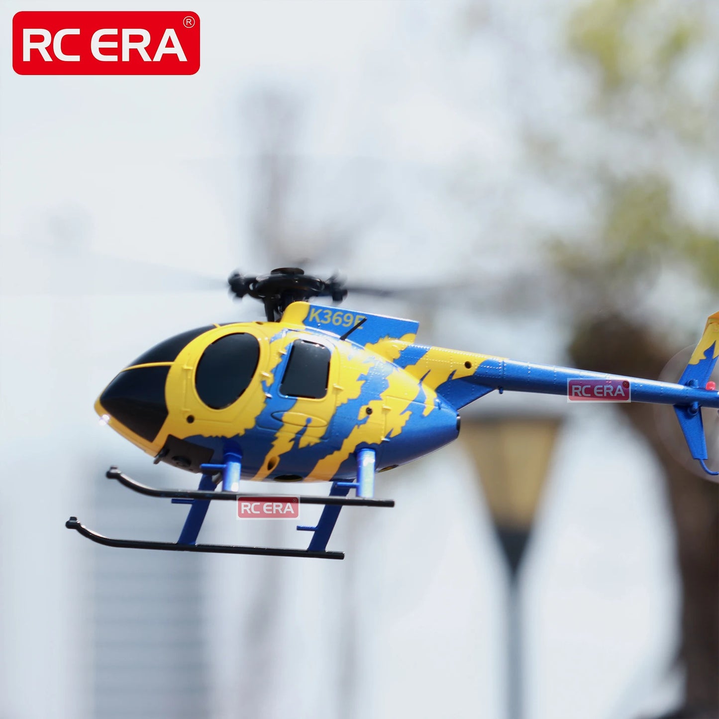 RC ERA C184 Mini MD500 100 Size Gyro Stabilized Helicopter with Optical Flow Sensor 4CH RC Aircraft for Adults