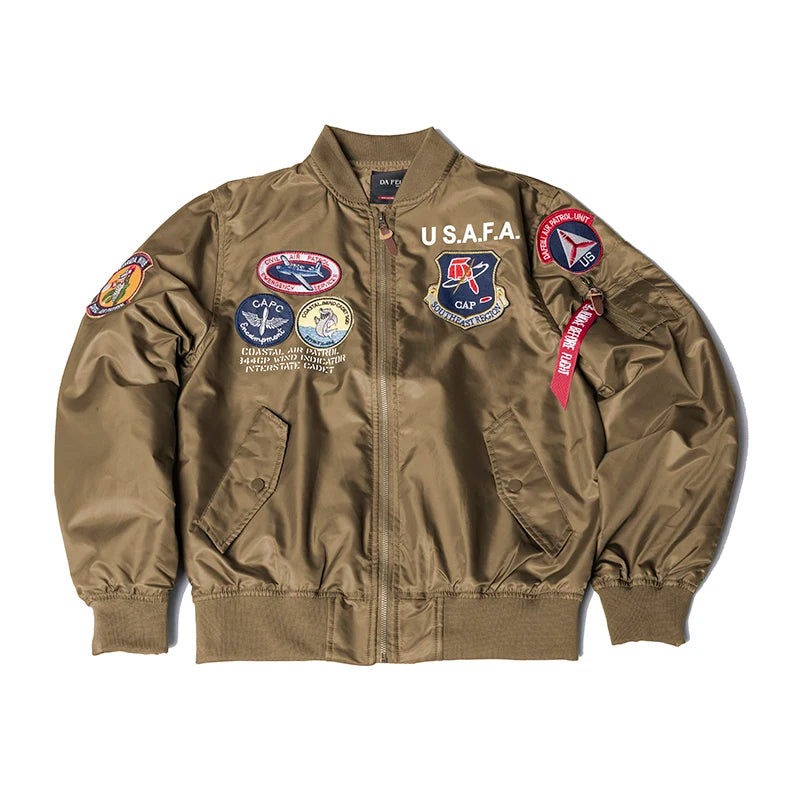 🛫 S.A.F.A “Coastal Air Cadet” MA-1 Bomber Jacket – Midnight Ops Edition 🛫