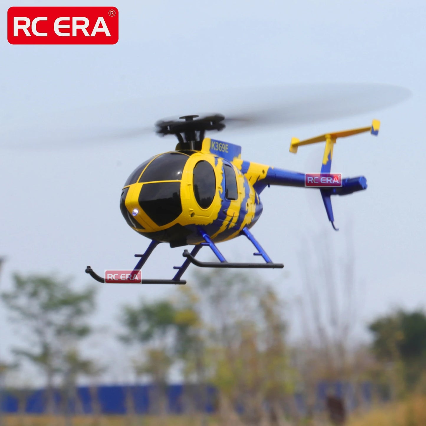 RC ERA C184 Mini MD500 100 Size Gyro Stabilized Helicopter with Optical Flow Sensor 4CH RC Aircraft for Adults