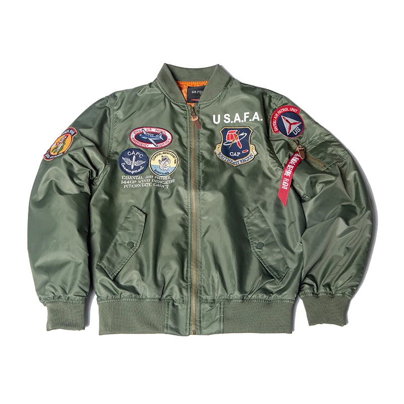 🛫 S.A.F.A “Coastal Air Cadet” MA-1 Bomber Jacket – Midnight Ops Edition 🛫