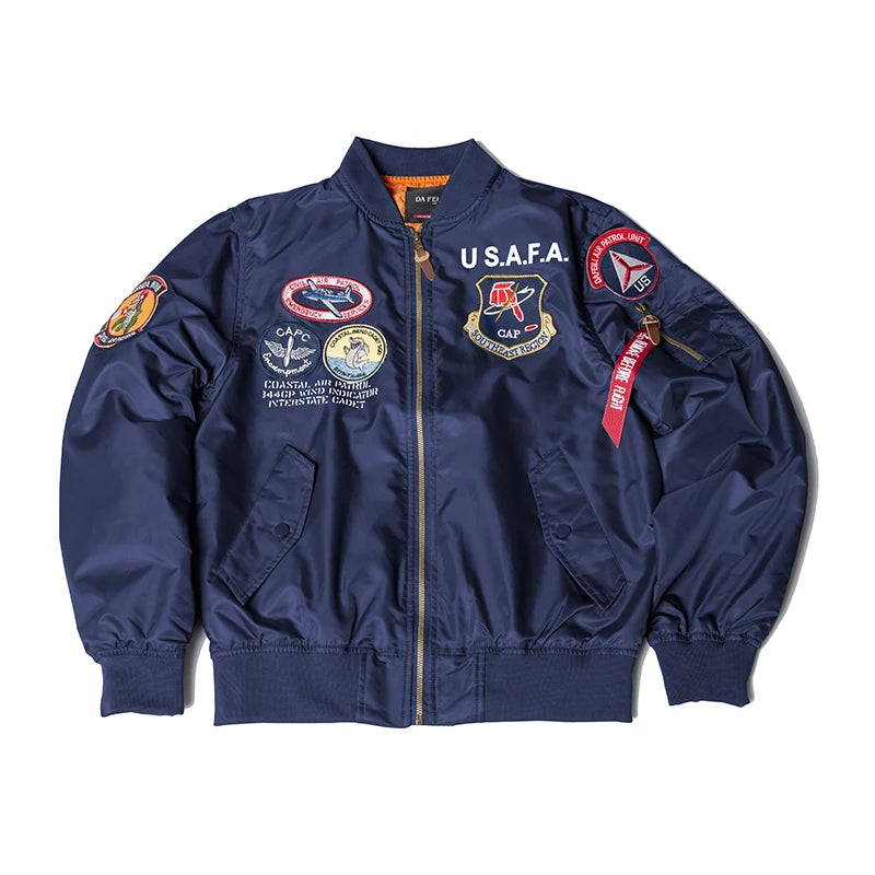 🛫 S.A.F.A “Coastal Air Cadet” MA-1 Bomber Jacket – Midnight Ops Edition 🛫