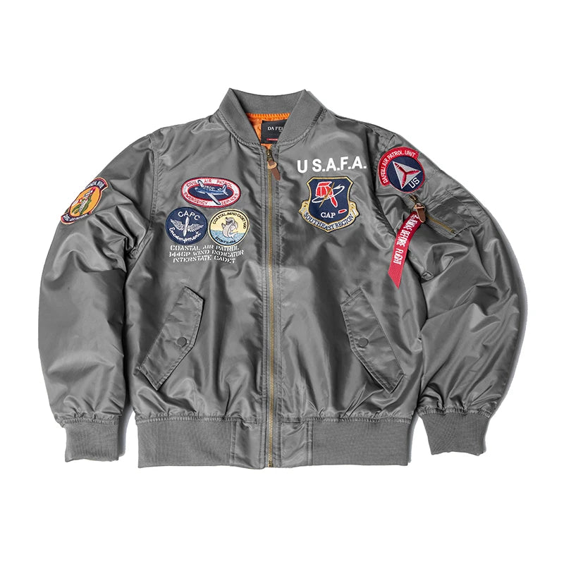 🛫 S.A.F.A “Coastal Air Cadet” MA-1 Bomber Jacket – Midnight Ops Edition 🛫