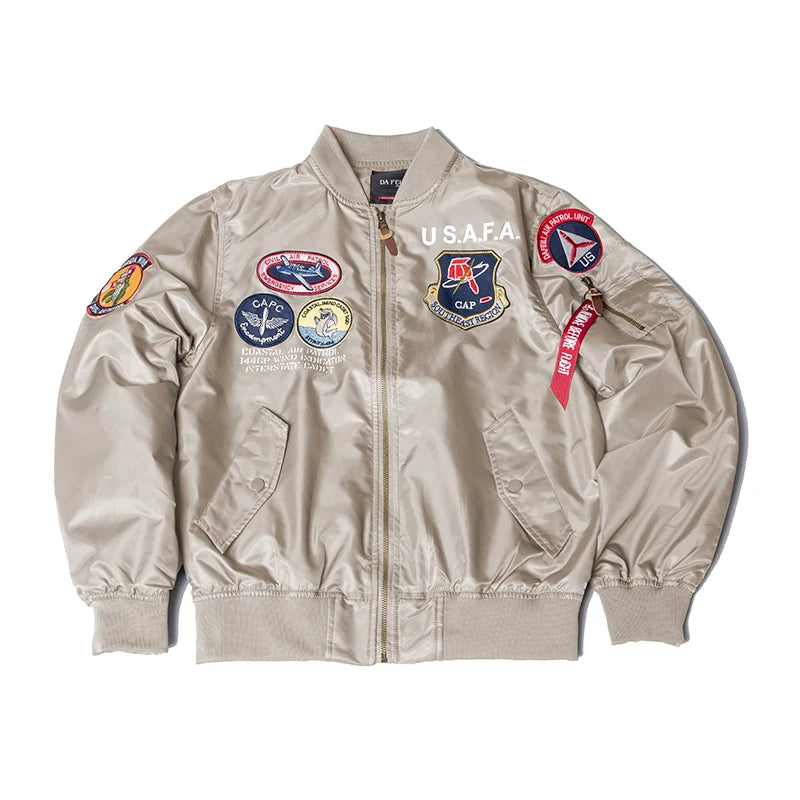 🛫 S.A.F.A “Coastal Air Cadet” MA-1 Bomber Jacket – Midnight Ops Edition 🛫