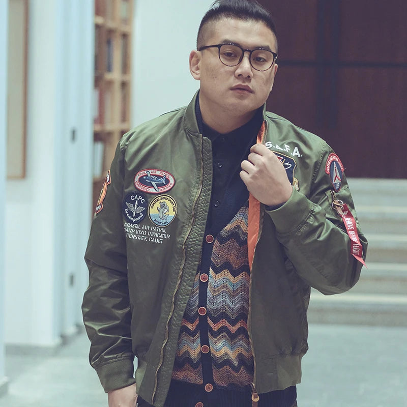 🛫 S.A.F.A “Coastal Air Cadet” MA-1 Bomber Jacket – Midnight Ops Edition 🛫