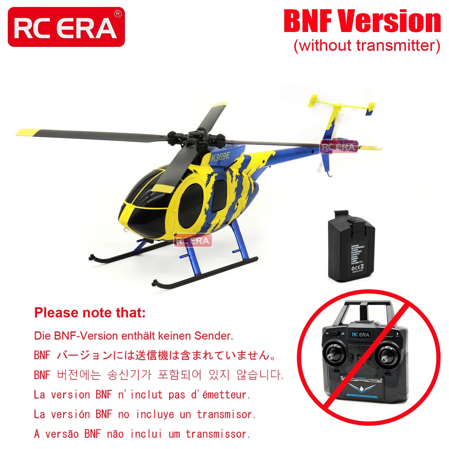 RC ERA C184 Mini MD500 100 Size Gyro Stabilized Helicopter with Optical Flow Sensor 4CH RC Aircraft for Adults